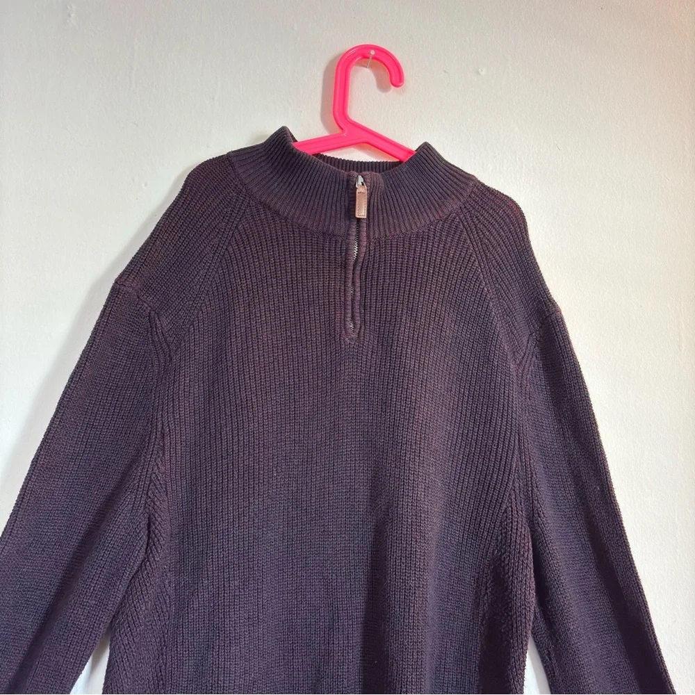 Banana Republic Men's Dark Gray Zip-Up Sweater